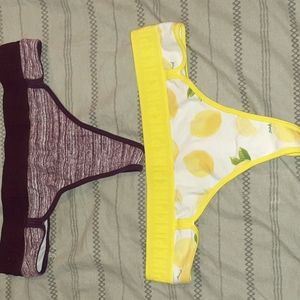 Pink Victoria's secret thong panties 2ct